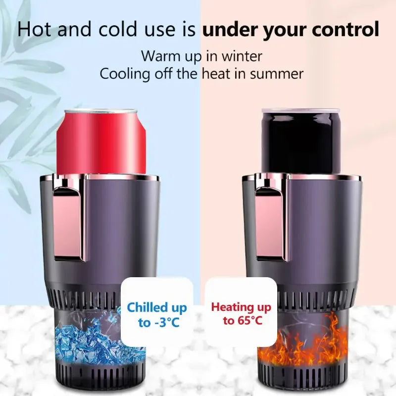 Aquecedor e Refrigerador de Copo 2 em 1 para Carro 12V