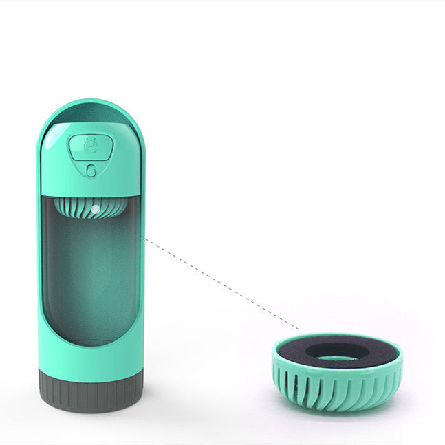 Dispensador de Água Portátil para Animais com Filtro e Copo