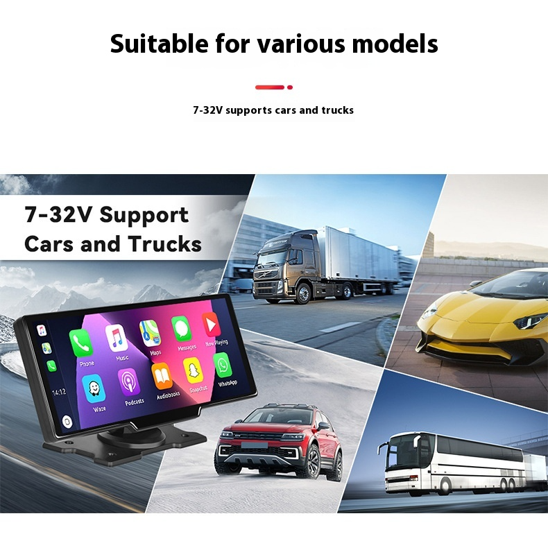 Câmara de Carro Dupla com GPS, Touch Screen e Carplay